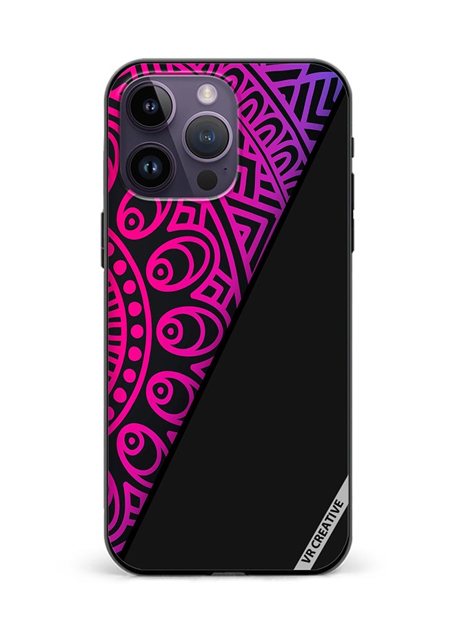 VR CREATIVE Protective Case Cover For Apple iPhone 16 Pro Mandala Design Multicolour - Image 1