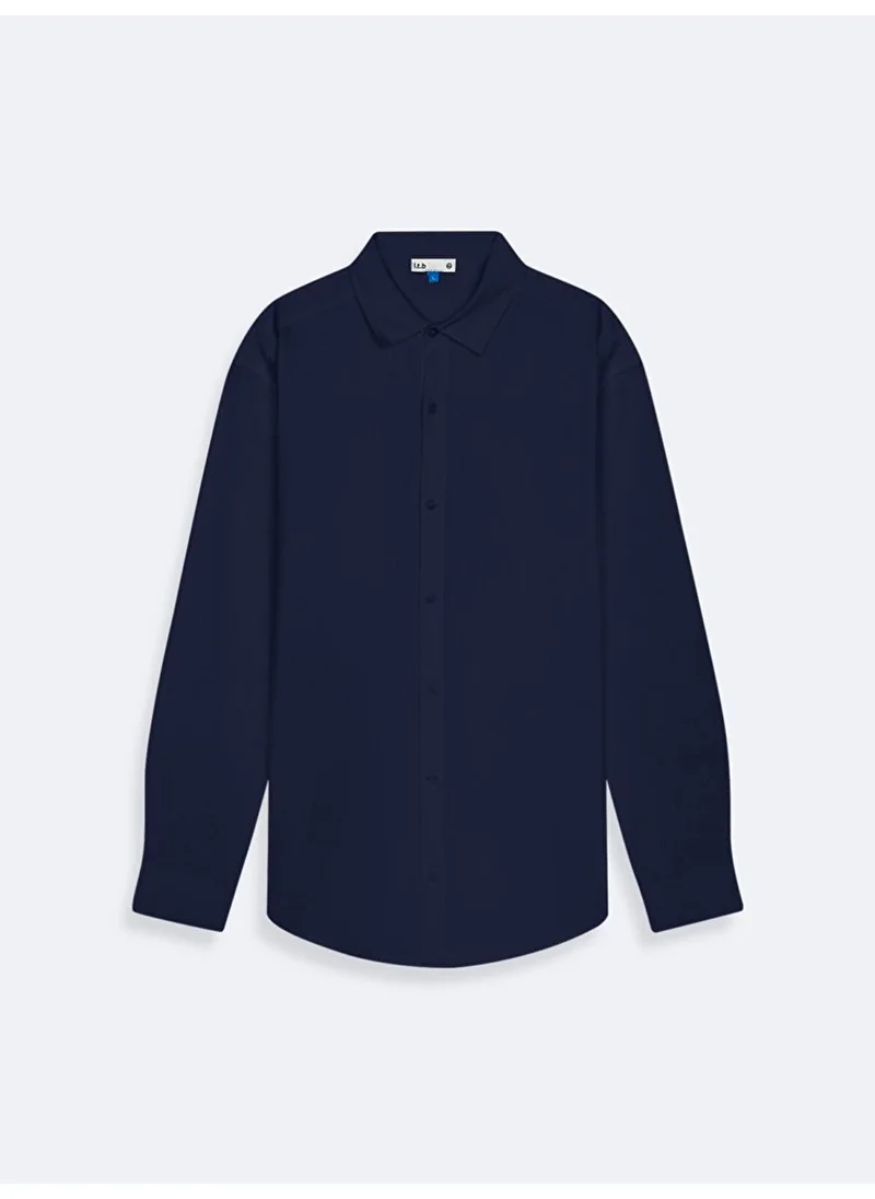 ال تي بي Navy Blue Shirt