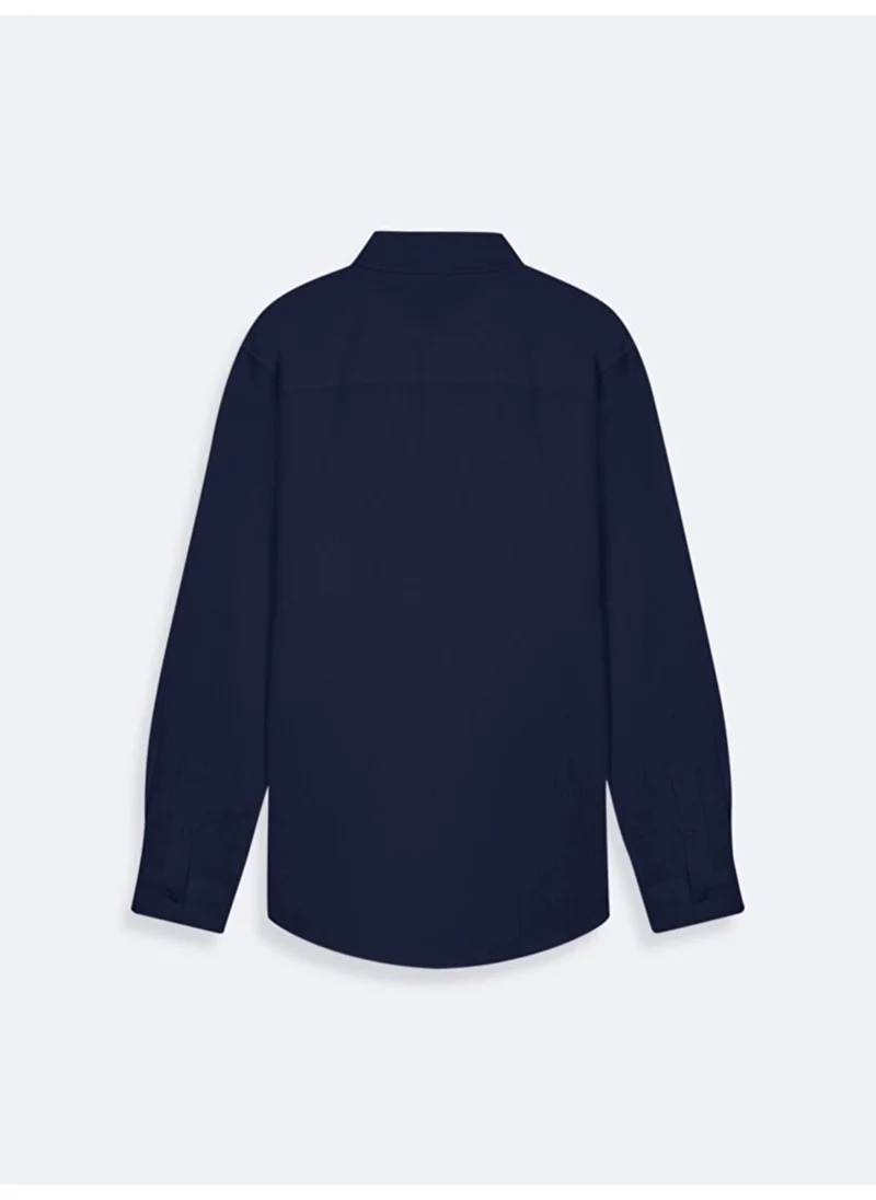 ال تي بي Navy Blue Shirt