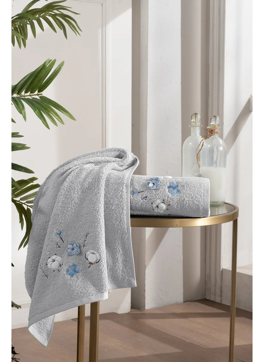 Tanem Home Cotton Embroidered 6 Piece Bathrobe Set for Women and Men | Bathrobe Set | Dowry set