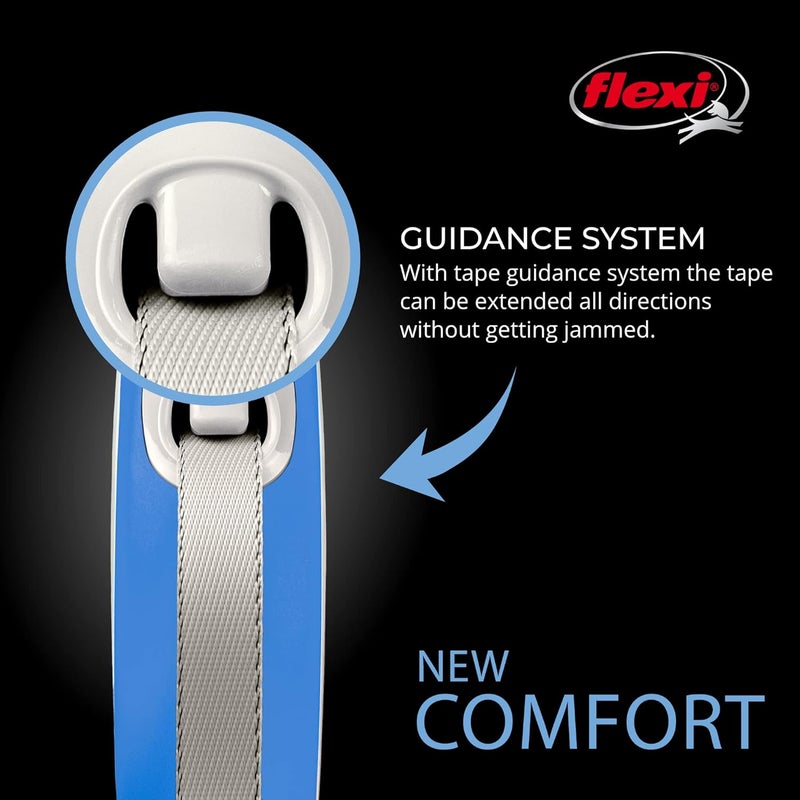 FLEXI New Comfort Retractable Dog Leash Tape for Dogs Up to 110 lbs 26 ft Large BluePastelGerman Quality Product - Image 4