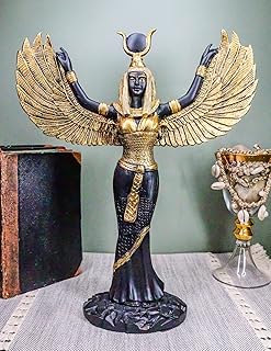 Ebros Gift Egyptian Goddess Isis Ra with Open Wings Statue 12" Tall Deity of Motherhood Magic Wisdom and Nature Home - Image 1