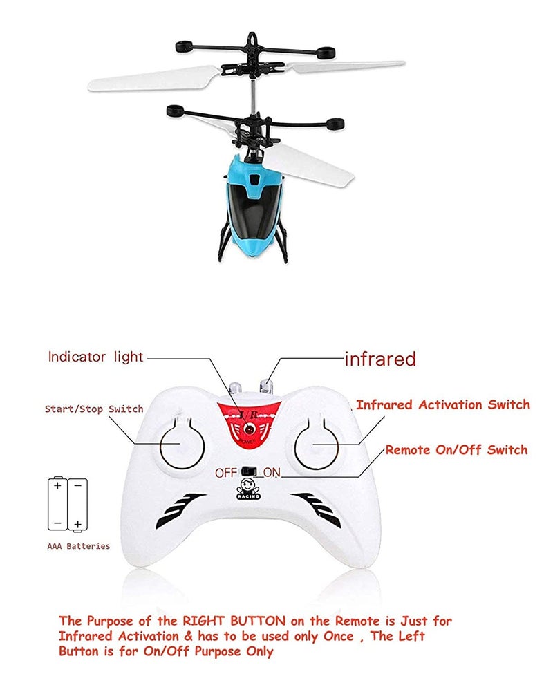Magicwand Induction Type 2-in-1 INDOOR Helicopter with Remote【5 Yrs & Up】【Pack of 2】【Multi-Colored】 - Image 2