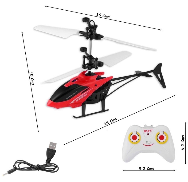 Magicwand Induction Type 2-in-1 INDOOR Helicopter with Remote【5 Yrs & Up】【Pack of 2】【Multi-Colored】 - Image 4