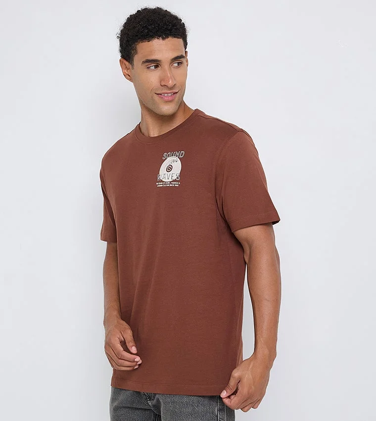 بين شيرمان Ben Sherman Men's Crew Neck Short Sleeve Printed T-Shirt