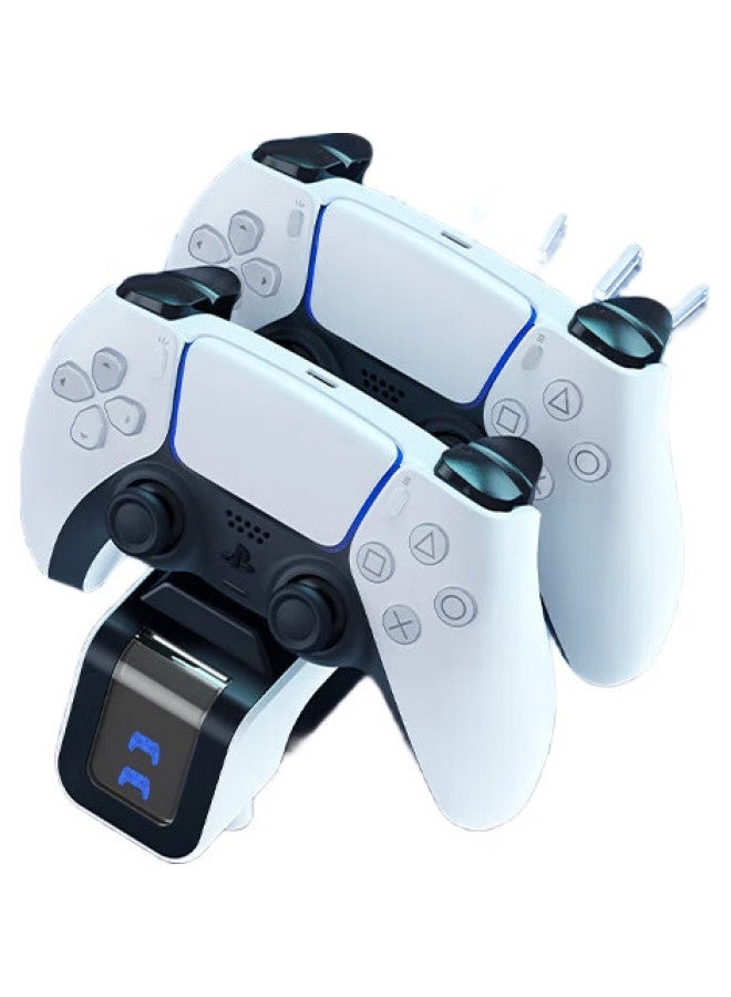 Jemdo Compatible With Ps5 Dual Controller Charging Station, Original Ps5 Controller Charging Base, Dual Controller Gaming Controller Stand, Charging Adapter With Charging Indicator Light, Ps5 Dual Controller Charging Base - Image 2