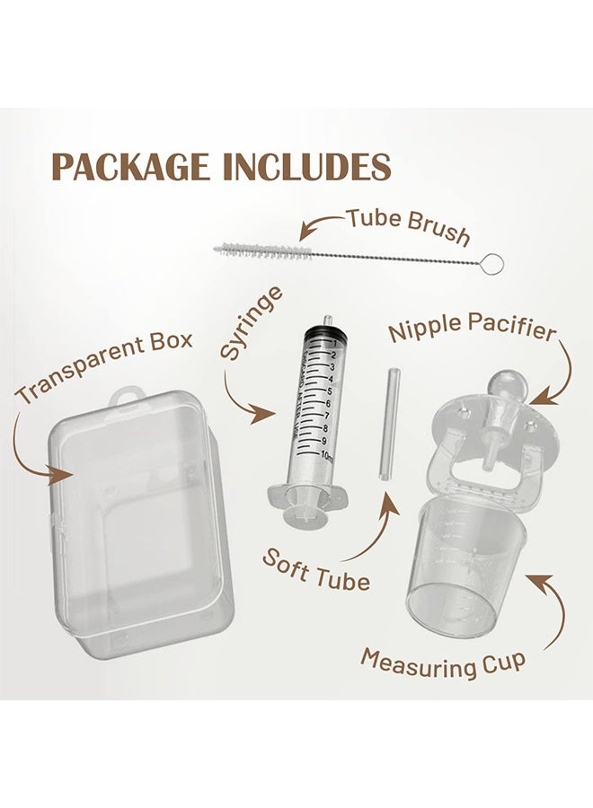 HY 1 Set Baby Medicine Syringe Pacifier for Oral Feeding, Liquid Baby Medicine Dispenser, Newborn and Infant Pacifier Medicine Dispenser, Baby Essentials Medicine Pacifier Dispenser Baby - Image 3