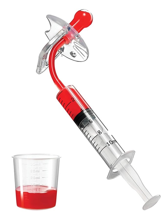 HY 1 Set Baby Medicine Syringe Pacifier for Oral Feeding, Liquid Baby Medicine Dispenser, Newborn and Infant Pacifier Medicine Dispenser, Baby Essentials Medicine Pacifier Dispenser Baby