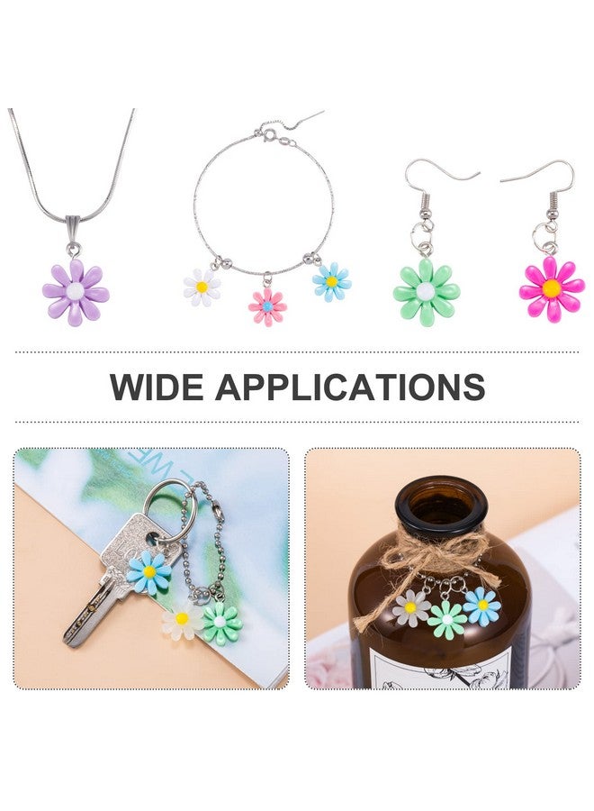 OIIKI 36Pcs Resin Flower Charm Pendants For Jewelry Making Women Flowers Pendants Acrylic Cute Diy Jewelry Supplies For Necklace Bracelets Earrings For Christmas Parties - Image 4