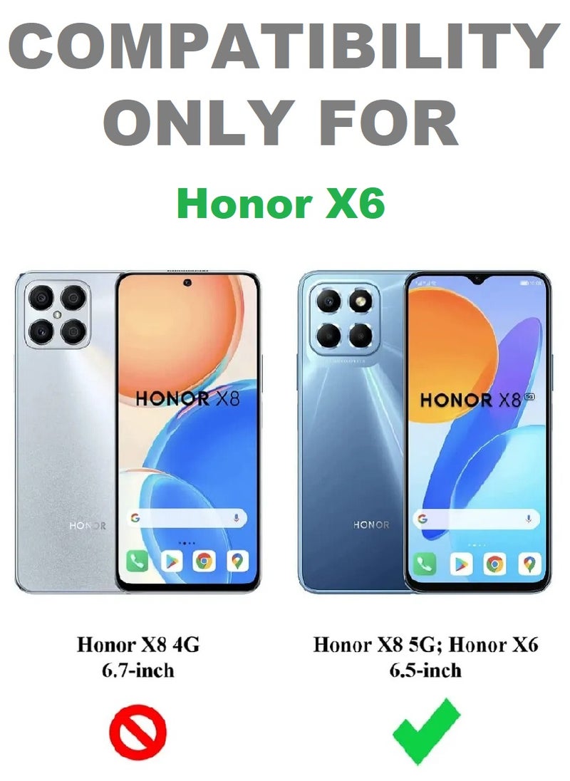 we3 Tempered Glass Screen Protector Anti-Spy Privacy Designed For Honor X6 Full Glue Edge to Edge Full Screen Coverage And Bubble Free  - Image 3