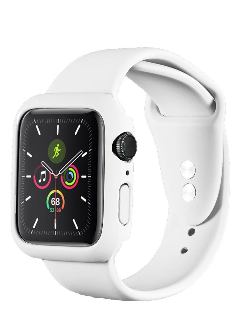 GULFLINK Silicone Watchbands 220mm Length with Protective Case Cover for Apple iWatch 7 45mm - Image 1