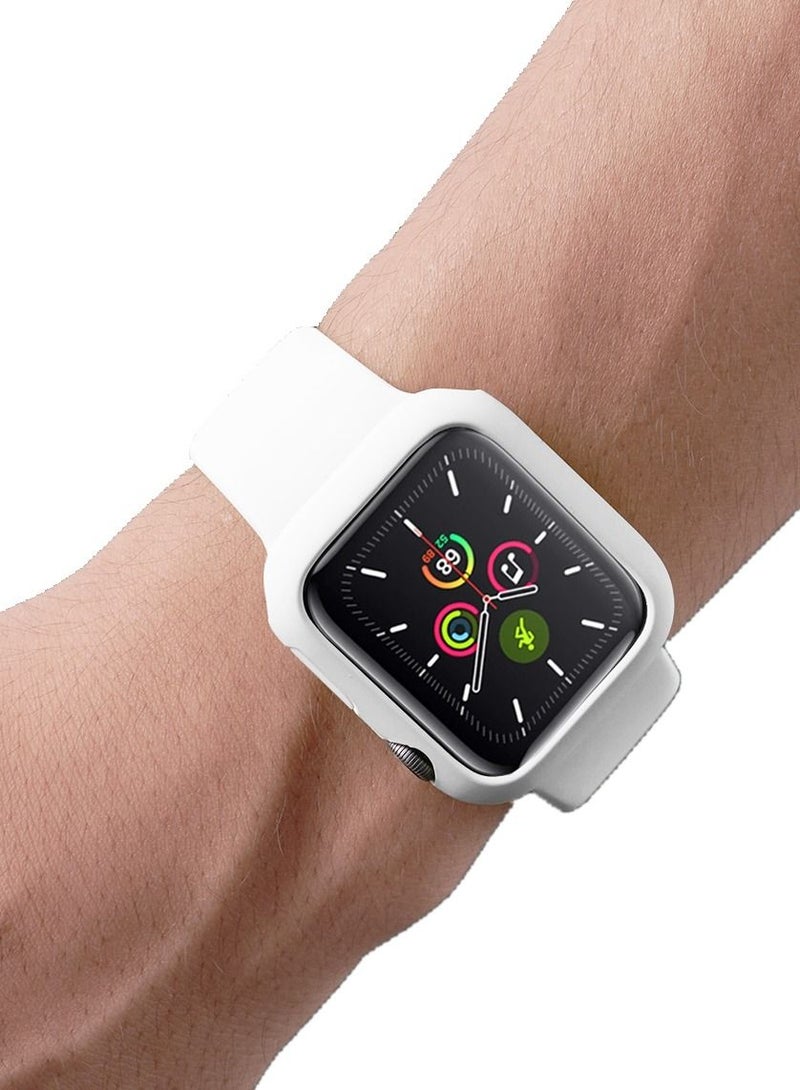 GULFLINK Silicone Watchbands 220mm Length with Protective Case Cover for Apple iWatch 7 45mm - Image 4