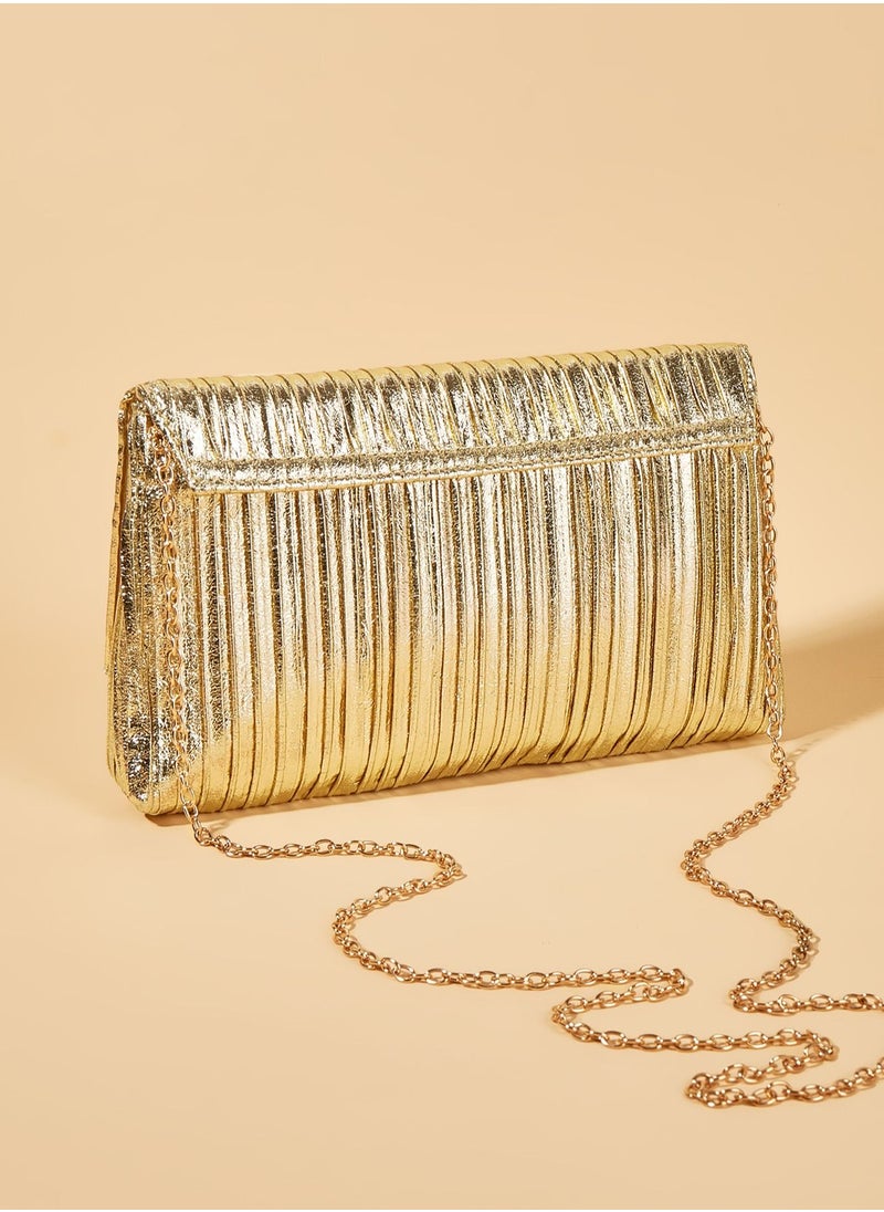 DUNISO - Women Shiny Glitter Evening Clutch Envelope Handbag Chain Purse for Wedding Formal Cocktail Party - Image 1