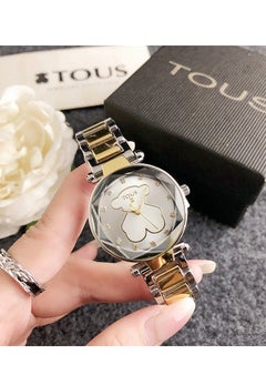 Tous New round turntable girls boys watch trend turntable fashion watch versatile alloy with quartz watch  - Image 1