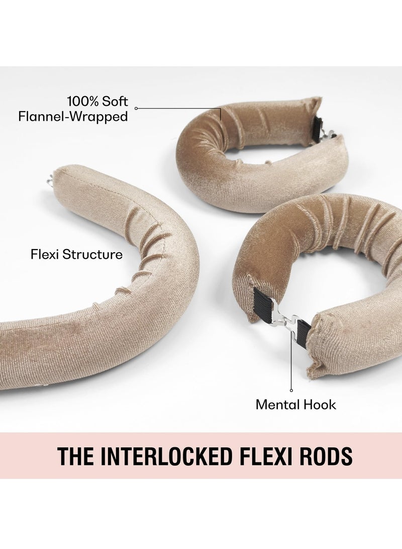 Overnight Heatless Hair Curler, Flexi Rods for All Hair Types, No Heat Curlers for Effortless Curls While You Sleep - Image 2
