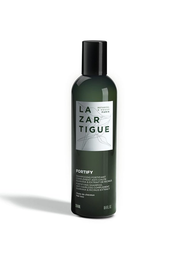 Lazartigue - Fortify Densifying Shampoo Enriched With Guarana And Ricinus Strengthens Fragile Hair Stronger Appearance Perfect For Everyday Usage Vegan Lemon 8.4 Oz - Image 1