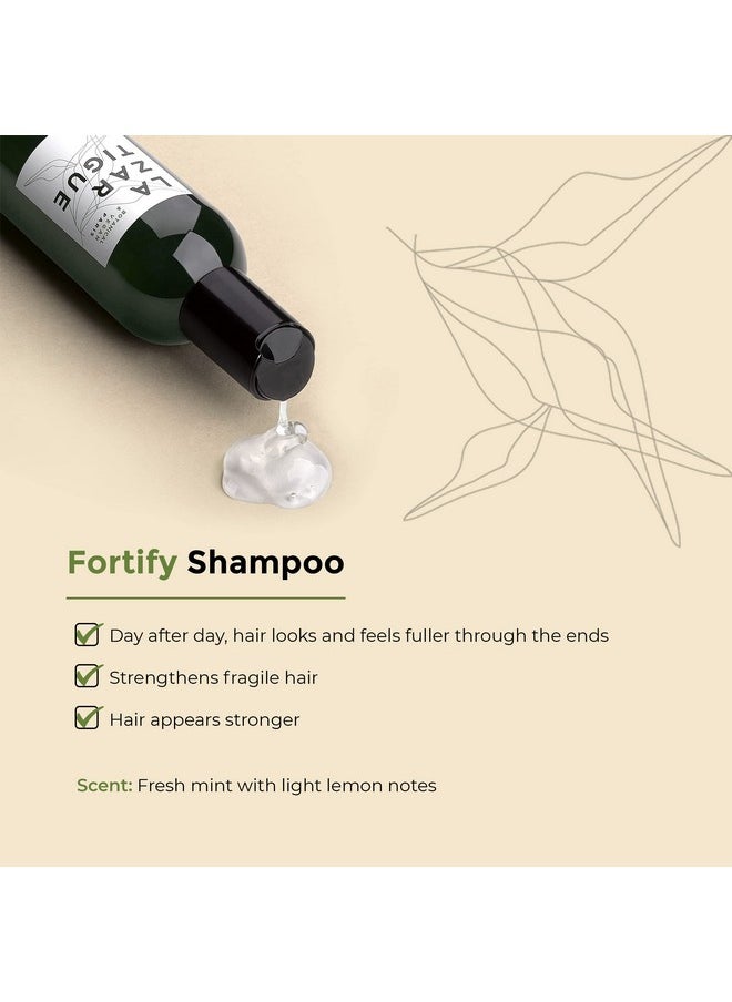 Lazartigue - Fortify Densifying Shampoo Enriched With Guarana And Ricinus Strengthens Fragile Hair Stronger Appearance Perfect For Everyday Usage Vegan Lemon 8.4 Oz - Image 1