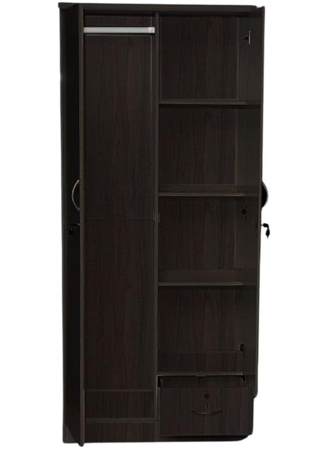 SULSHA 2 Door Wooden Wardrobe Cabinet Cupboard Engineered Wood Perfect Modern Stylish Heavy Duty  - Image 2