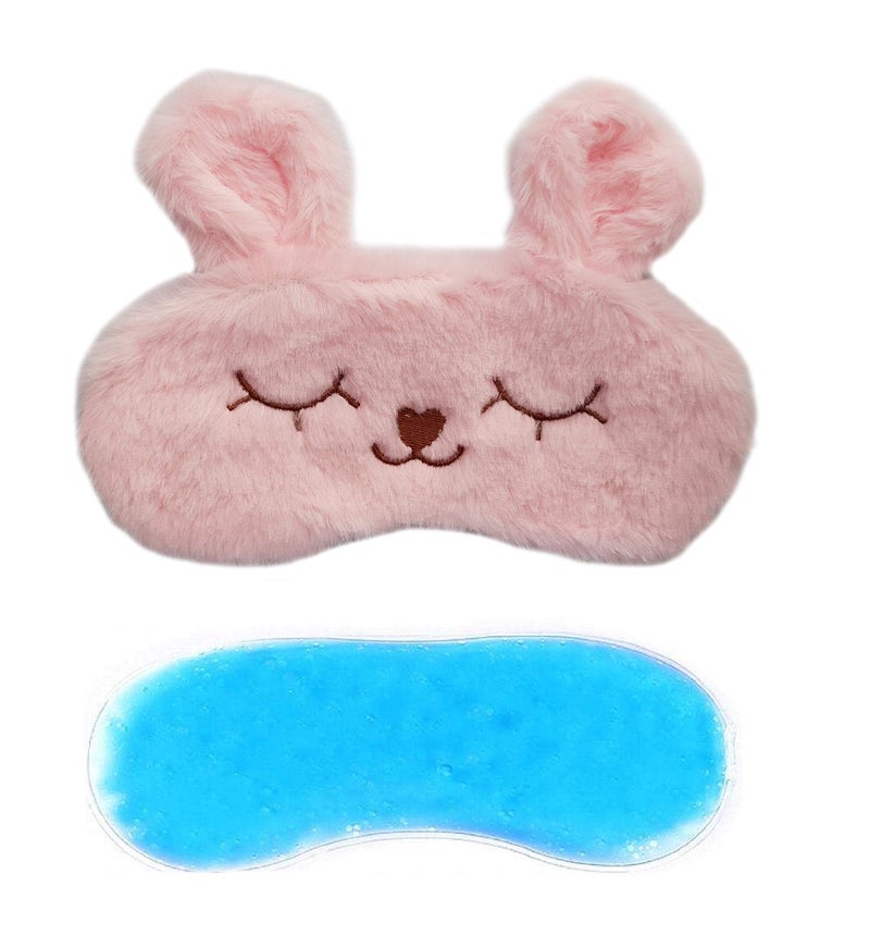 Jenna Sleep Eye Mask with cooling gel for Men Women, Night Sleeping Mask & Blindfold, Block Out Light, Soft Comfort Eye Shade Cover for Travel Nap (Pink) - Image 5