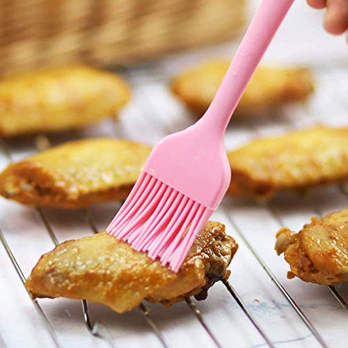 P-Plus International Silicone 6 Piece Non-Stick & Heat-Resistant Silicone Spatula Set with Strong Stainless Steel Core, for Cooking, Baking and Mixing. (Pink) - Image 4
