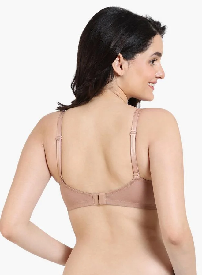zivame Zivame Lace Panel Non-Padded Bra