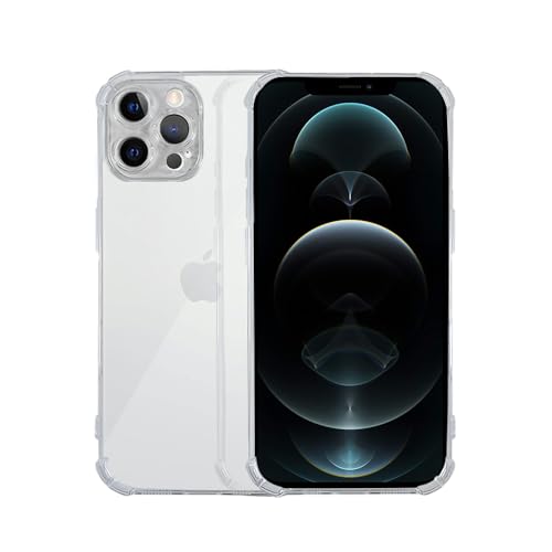 7-Seven 7SEVEN® Back Cover for iPhone 12 Pro Max Transparent Mobile Back Case Shock Proof Design Camera Edges Protection Crystal Clear Phone Case Silicon Soft TPU & Flexible Bumper Case for iPhone 12 Pro Max - Image 1