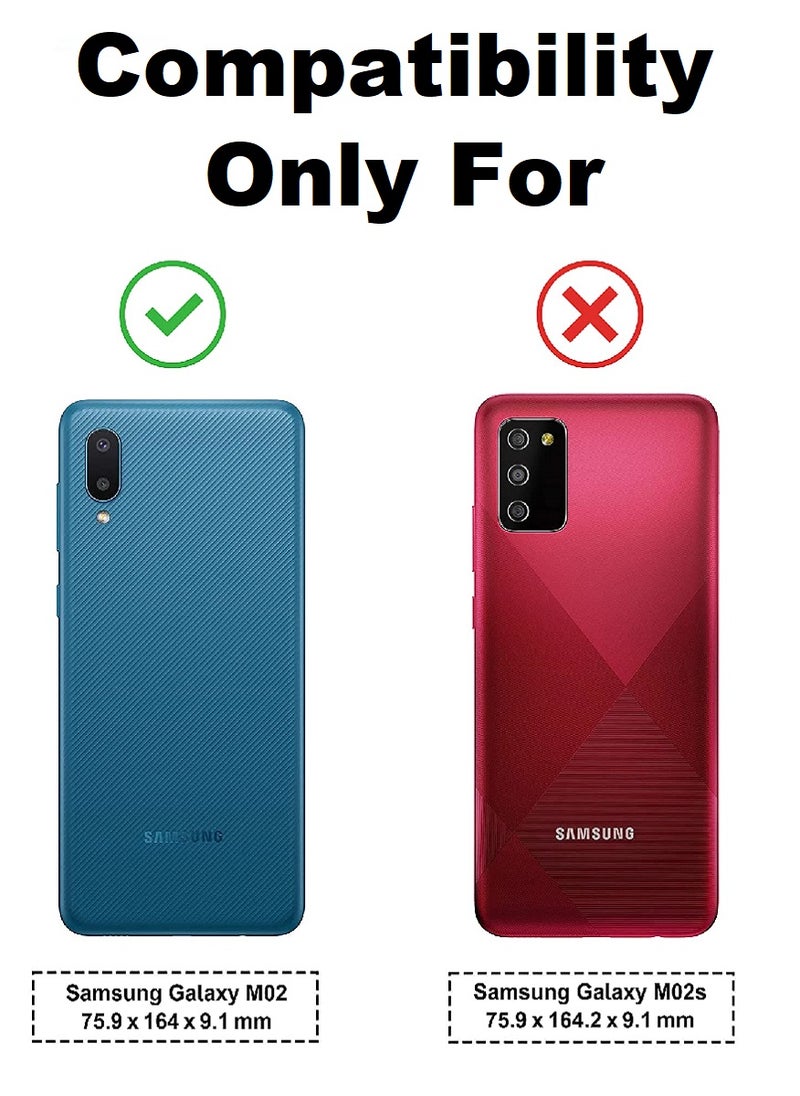 Super 2 Pieces Tempered Glass Screen Protector Clear Designed For Samsung Galaxy M02 Full Screen Coverage And Bubble Free - Image 1