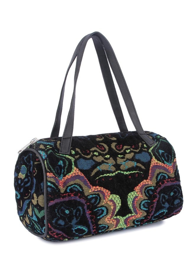 VASA Multicolour Handbag with Floral Pattern - Image 2