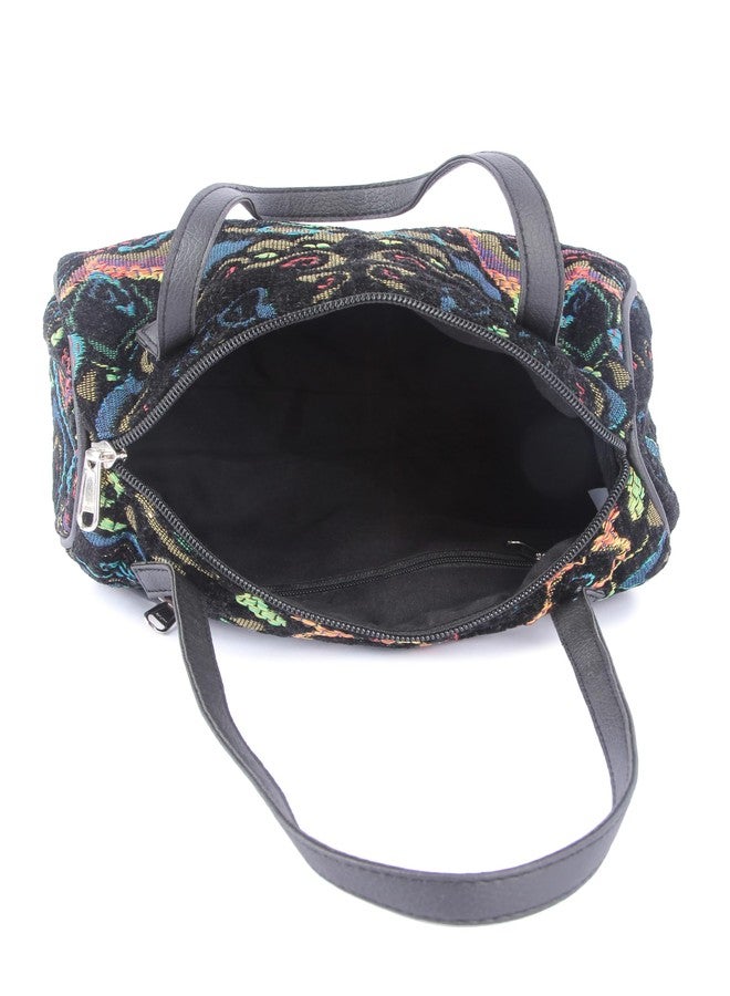 VASA Multicolour Handbag with Floral Pattern - Image 5