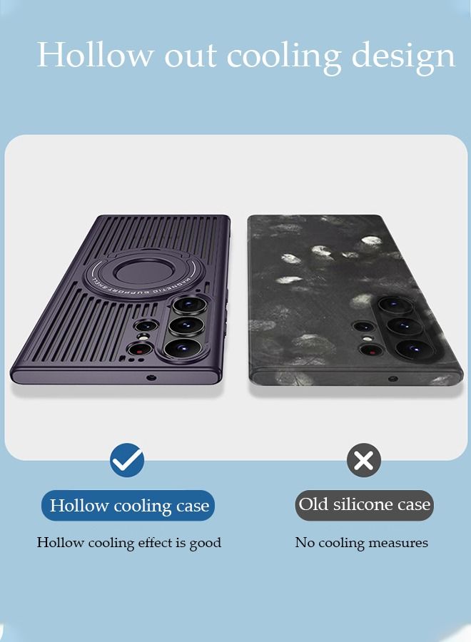 DUNISO Samsung Galaxy S23 Ultra Phone Case 6.8" Full Body Protective Phone Cover Anti-fall Anti-fingerprint Phone Case With Magnetic Standand Camera Protector for Galaxy S23 Ultra 5G Phone Case - Image 3