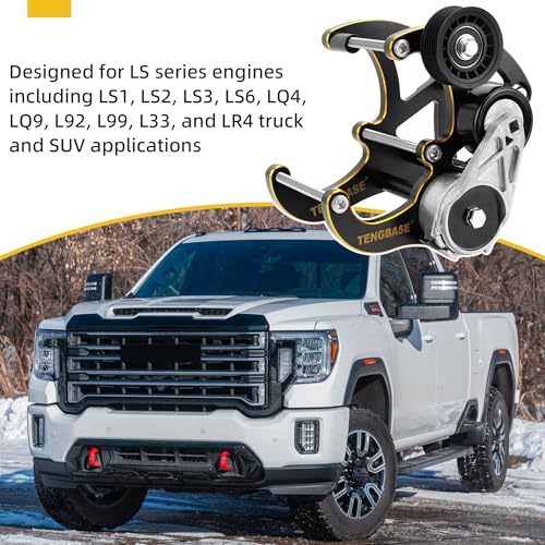 TENGBASE LS Truck R4 AC Compressor Bracket Kit, SUV LSX Air Conditioner Mount, Compatible with LS1 LS2 LS3 LS6 LQ4 LQ9 L92 L99 L33 LR4 - Image 3