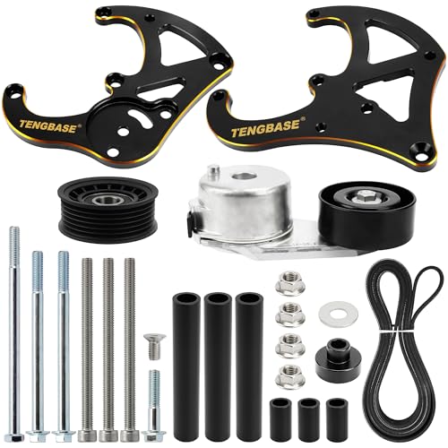 TENGBASE LS Truck R4 AC Compressor Bracket Kit, SUV LSX Air Conditioner Mount, Compatible with LS1 LS2 LS3 LS6 LQ4 LQ9 L92 L99 L33 LR4 - Image 2