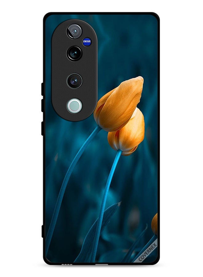 Covernex Vivo V40 Pro 5G Protective Case Cover Two Cute Flowers - Image 1