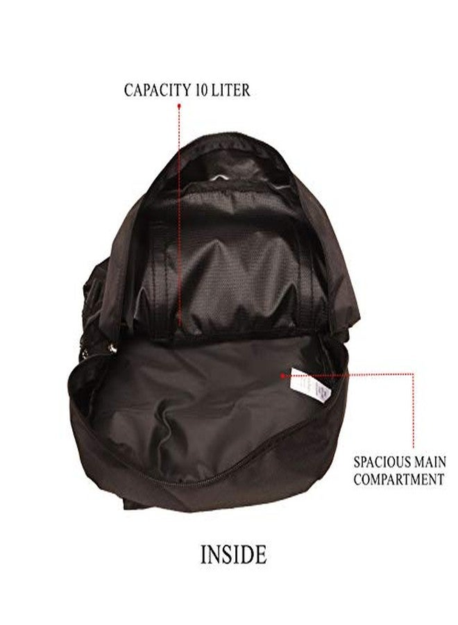 ASTRID Black PU Backpack Bag Medium Size - Image 4