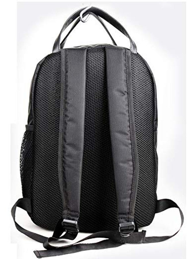 ASTRID Black PU Backpack Bag Medium Size - Image 2