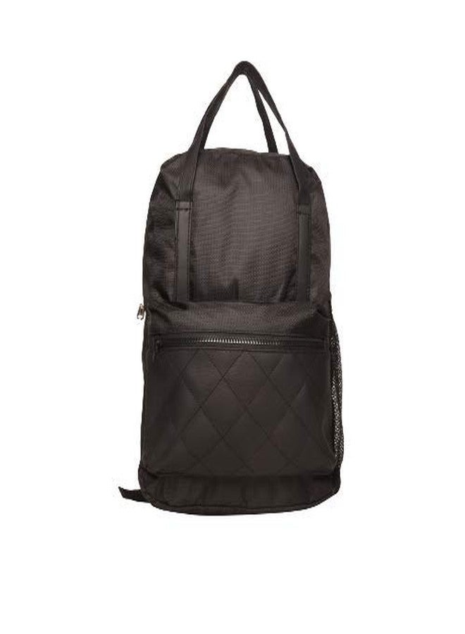 ASTRID Black PU Backpack Bag Medium Size - Image 1
