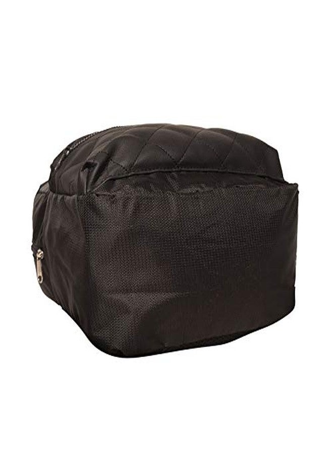 ASTRID Black PU Backpack Bag Medium Size - Image 3
