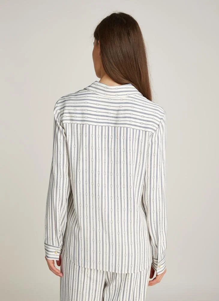 تومي هيلفيغر Striped Button Down Shirt