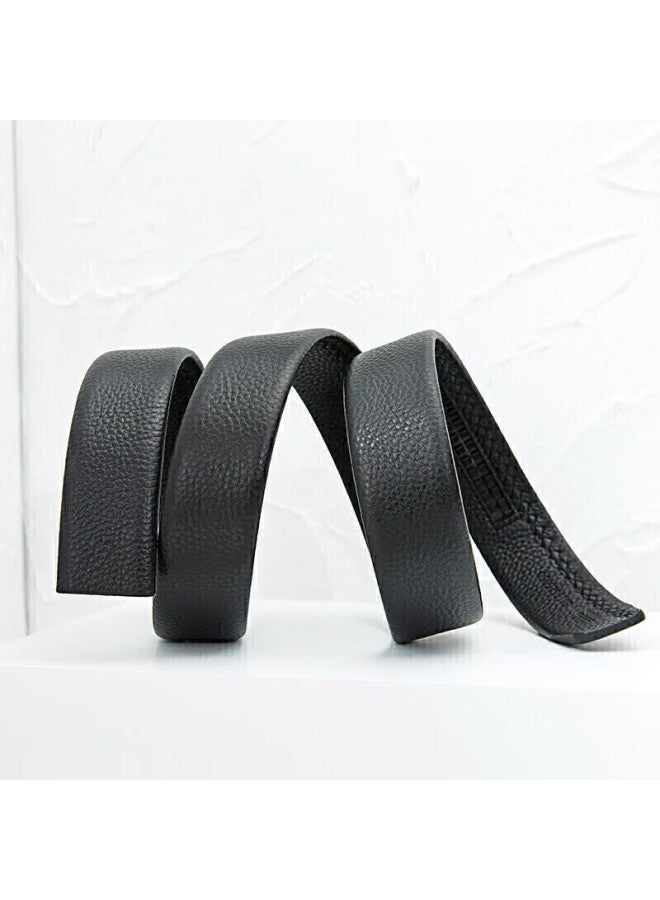 Aokang Belt Without Buckle, Men's Top-grain Leather Belt, Automatic Buckle Waistband, Belt Without Buckle, Birthday Gift - Image 4