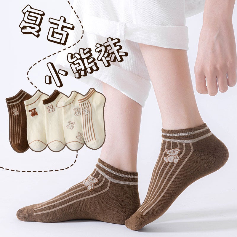 Manufacturer Socks For Men And Women, Boat Socks For All Seasons, Korean Version, Versatile Boat Socks, Short Casual Low-Cut Sports Student Socks - Image 2