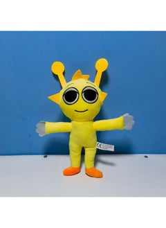 2025 منتجات جديدة عبر الحدود Sprunki Plush Rhythm Box دمية لعبة دمية محيطة - المواصفات: شكل بشري أصفر فاتح