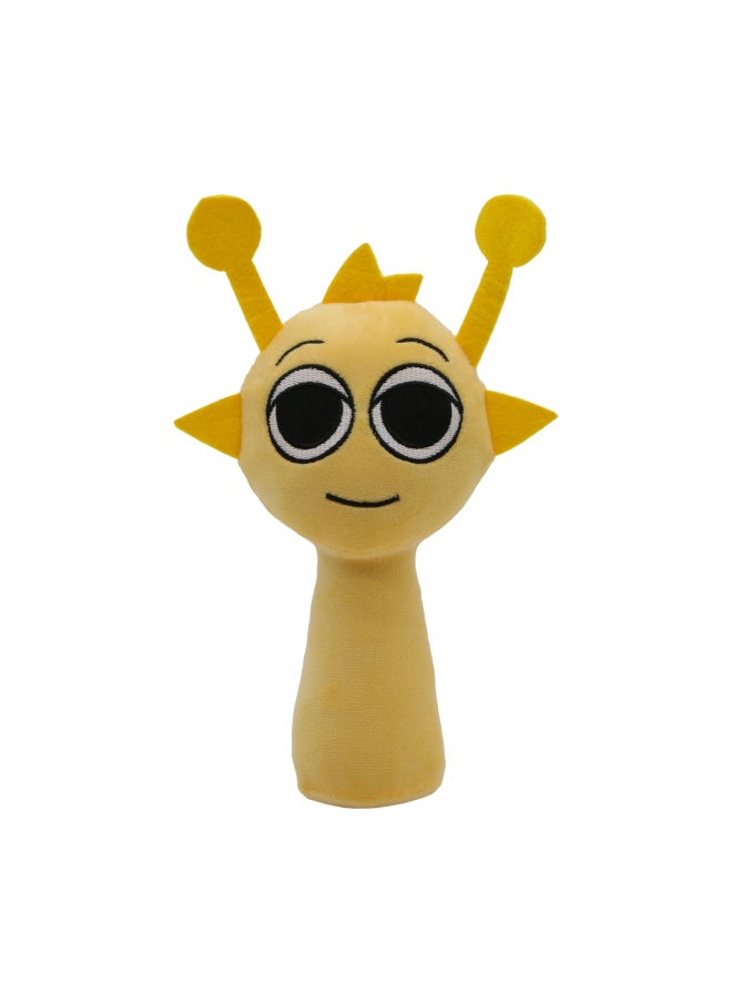 null - 2025 منتجات جديدة عبر الحدود Sprunki Plush Rhythm Box دمية لعبة دمية محيطة - المواصفات: شكل بشري أصفر فاتح - Image 1