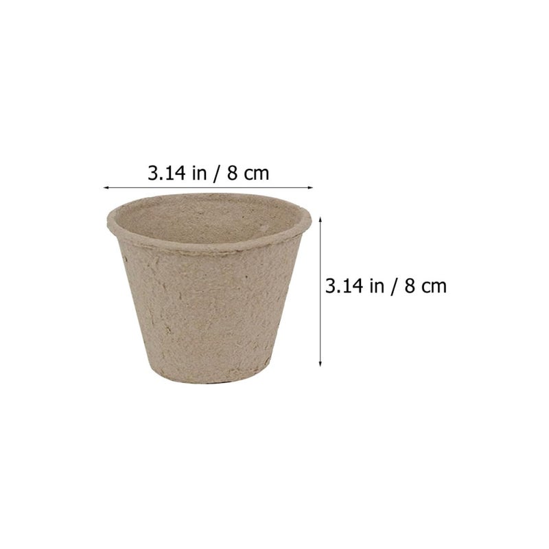 Biodegradable Nursery Pots 50pcs with Plant Labels and Seedling Starters for Garden Propagation - Image 3