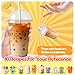 Trubic Miniature Cafe Boba Tea Slime Kit for Kids 53PCS Mini Dessert Cup Slime Making Kit Kitchen DIY Pretend Play Food Toys Party Goodie Bag Stuffers for Girls Ages 4 5 6 7 8 9 10 - Image 4