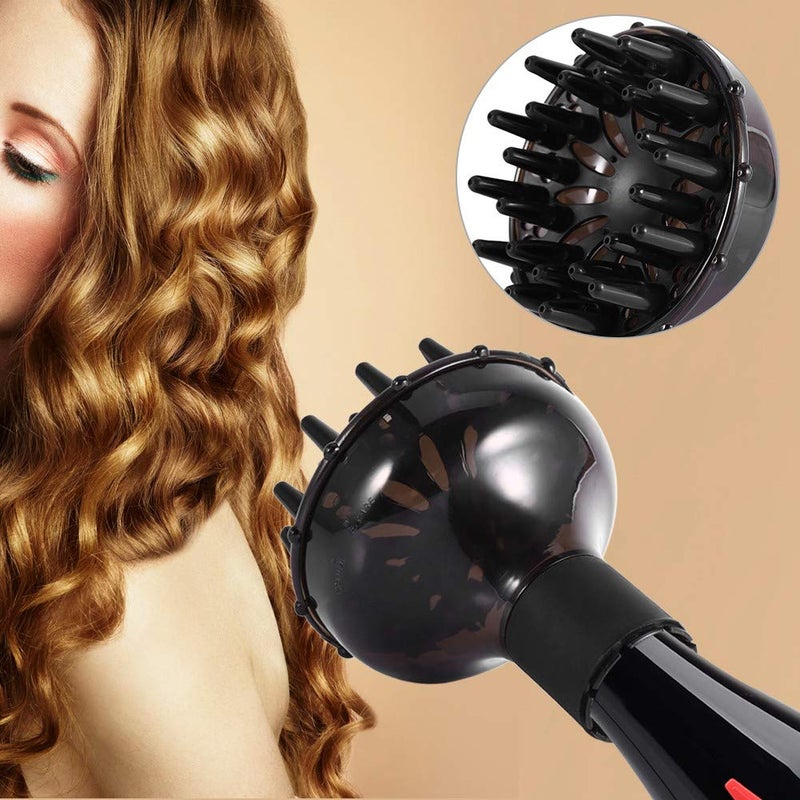 woobles Universal Hair Diffuser Salon Home Hairdressing Tool Adaptable for Blower Dryer with Cover Lonic Casing for Curly or Wavy Hair - Image 2