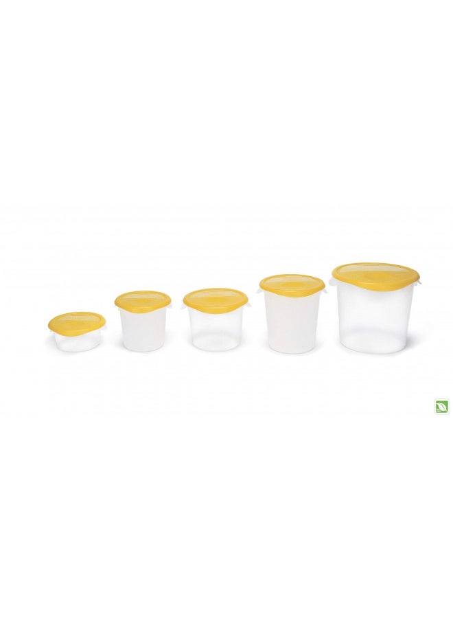 Rubbermaid Commercial Products Plastic Round Food Storage Container for Kitchen/Food Prep/Storing, 2 Quart, Clear, Container Only (FG572024CLR)