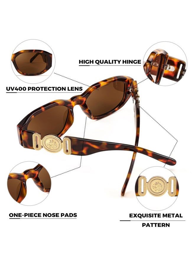 FEISEDY - Retro Trendy Rectangle Sunglasses Women Men Vintage 90s Small Narrow Square Sunglasses B2322 - Image 1