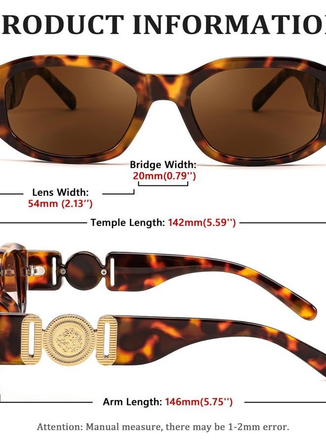 FEISEDY - Retro Trendy Rectangle Sunglasses Women Men Vintage 90s Small Narrow Square Sunglasses B2322 - Image 1