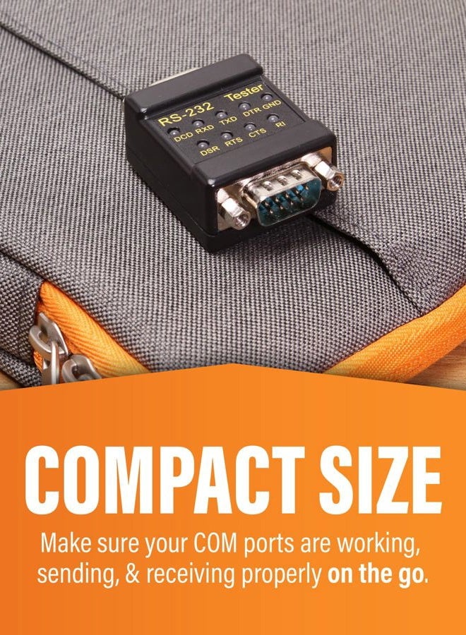 CableMax RS-232 LED link Tester DB-9 Male to DB-9 Female - Image 4