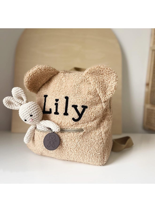 أرنب كروشيه مصنوع يدويًا، دمية أرنب محبوكة وناعمة للأطفال الرضع وحديثي الولادة والصغار، لعبة طبيعية، أميغورومي، إكسسوارات تصوير لحديثي الولادة، أرنب صغير محشو. - Image 2